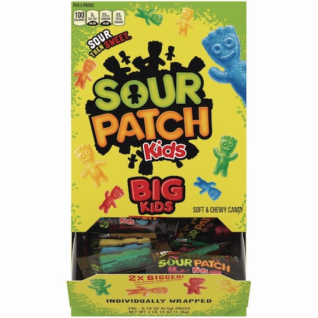 Sour Patch Fruit Flavored Candy, Grab-and-Go, PK240 1506285